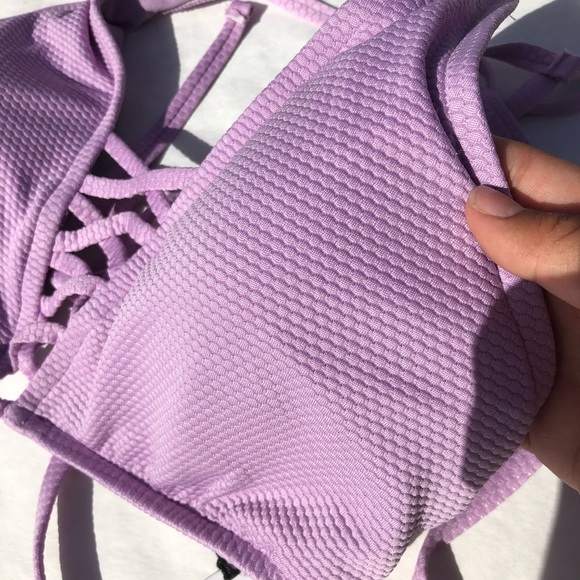 XL Light Purple Swimsuit Top - Picture 3 of 7